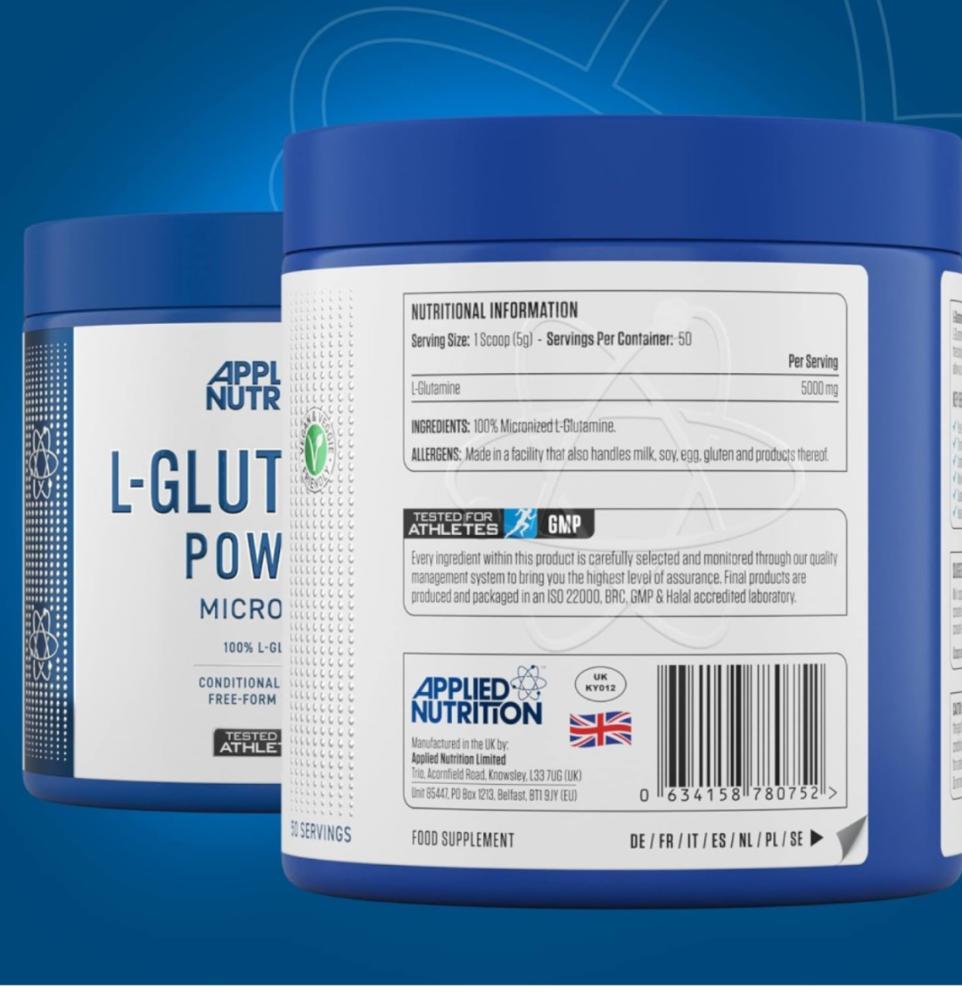 جلوتامين 250g ابلايد نيوترشن