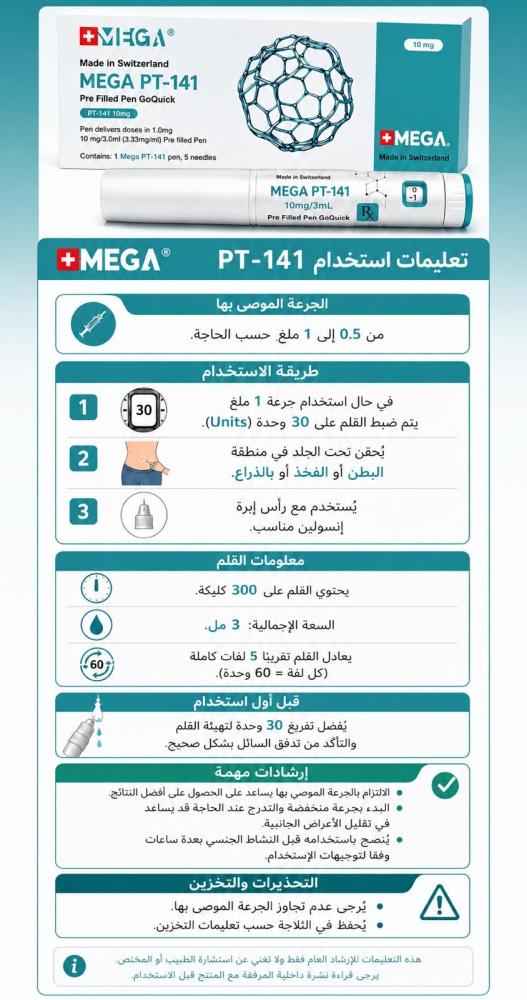 ميغا بي تي-141 قلم 10 ملجم