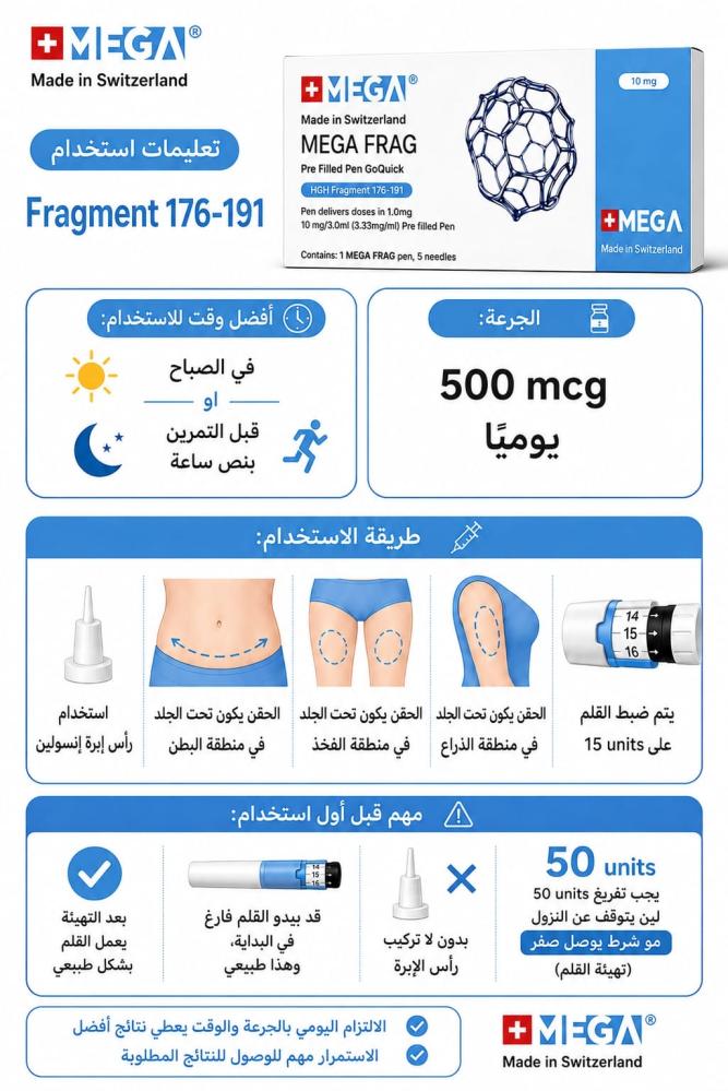 Fragment 176-191 – قلم جاهز للحقن بجرعة 10 ملغ