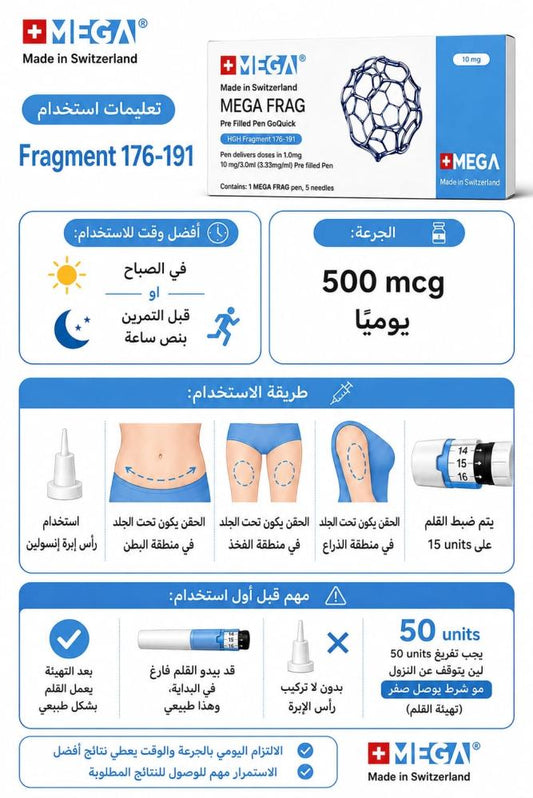 Fragment 176-191 – قلم جاهز للحقن بجرعة 10 ملغ